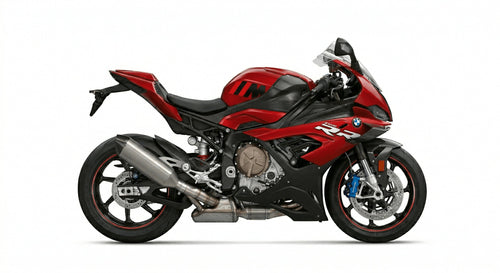 "Close-up of BMW S1000RR engine showcasing performance features"