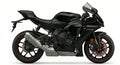 "YAMAHA R1 motorcycle in a dynamic pose showcasing its design and features."
